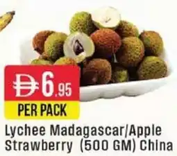 West Zone Supermarket Lychee Madagascar / Apple Strawberry China offer