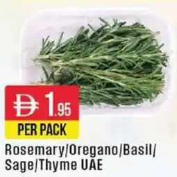 West Zone Supermarket Rosemary / Oregano / Basil / Sage / Thyme UAE offer