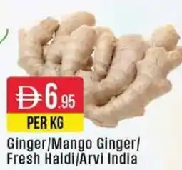 West Zone Supermarket Ginger / Mango Ginger / Fresh Haldi / Arvi India offer