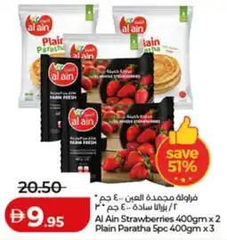Lulu Hypermarket Al Ain Strawberries / Plain Paratha offer