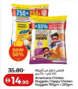 Lulu Hypermarket Americana Chicken Nuggets / Happy Chicken Nuggets offer