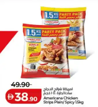 Lulu Hypermarket Americana Chicken Strips Plain / Spicy offer