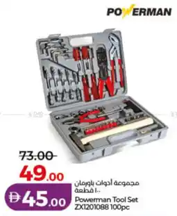 Lulu Hypermarket Powerman Tool Set ZX1201088 offer