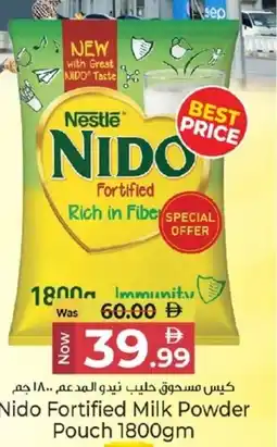 Kenz Hypermarket Nido Fortified Milk Powder Pouch offer