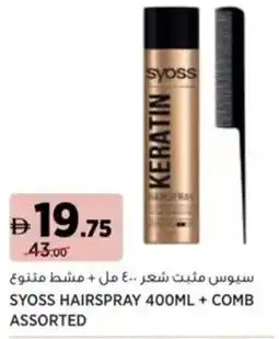 Aswaaq Syoss hairspray + comb assorted offer