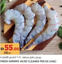 Aswaaq Fresh shrimps 40/60 cleaned offer