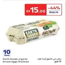 Carrefour Earth Goods organic brown eggs offer