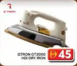 Grand Hyper Market Gtron GT2000 HDI dry iron offer