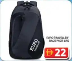 Grand Hyper Market Euro traveller back pack bag offer
