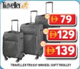 Grand Hyper Market Traveller TR3337 wheel soft trolley offer
