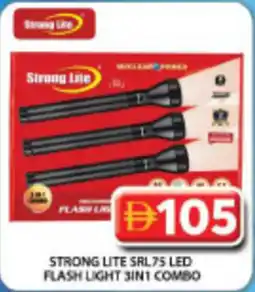 Grand Hyper Market Strong lite SRL75 LED flash light 3in1 combo offer