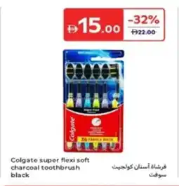 Carrefour Colgate super flexi soft charcoal toothbrush black offer