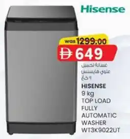 KM Trading Hisense Top Load Fully Automatic Washer WT3K9022UT offer