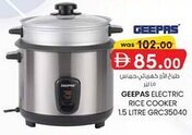 KM Trading Geepas Electric rice cooker GRC35040 offer