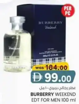 KM Trading Burberry Weekend EDT for Men offer