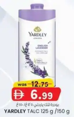 KM Trading Yardley Talc offer