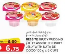 KM Trading Besbite Fruity Pudding / Jelly Assorted Fruity Jjelly with Nata de Coco offer