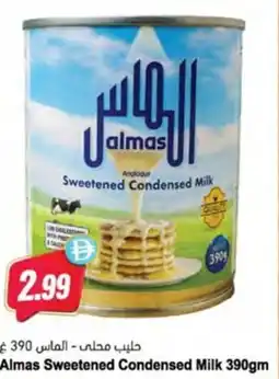 Almaya supermarket Almas Sweetened Condensed Milk offer
