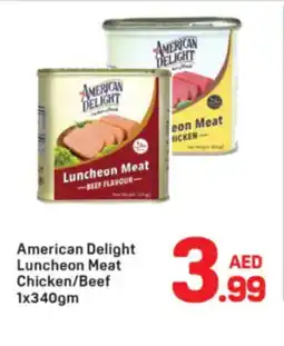 Day To Day American Delight Luncheon Meat Chicken Beef offer
