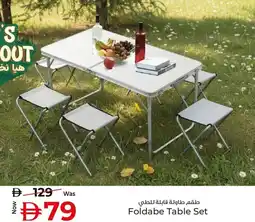Kenz Hypermarket Foldabe table set offer