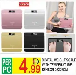 Dream Land Center Digital weight scale with temperature sensor offer