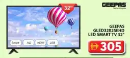 Grand Hyper Market Geepas GLED3202SEHD LED smart TV offer