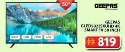 Grand Hyper Market Geepas GLED5023SXUHD 4K smart TV offer