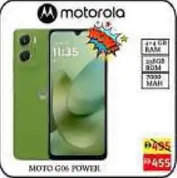 Amber Motorola G06 power offer