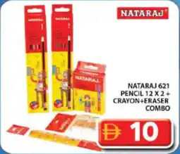Grand Hyper Market Nataraj 621 pencil 12 x 2 + crayon+eraser combo offer