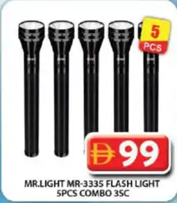 Grand Hyper Market Mr.light MR-3335 flash light combo 3SC offer