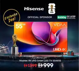 Nesto Hisense 4K UHD Smart LED TV 55A61Q offer