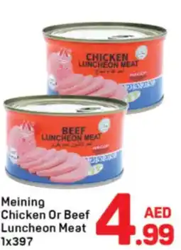 Day To Day Meining Chicken Or Beef Luncheon Meat offer