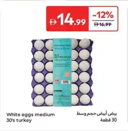 Carrefour White eggs medium turkey offer