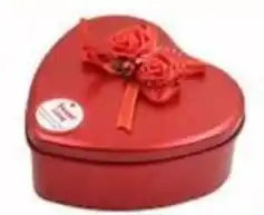 West Zone Supermarket Heart shape tin box offer