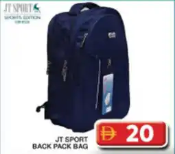 Grand Hyper Market JT sport back pack bag offer