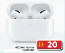 Grand Hyper Market RecimoRM-118 earbuds offer