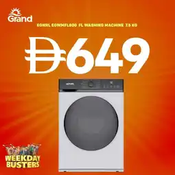 Grand Hyper Market Egnrl EGWMFL800 FL washing machine offer