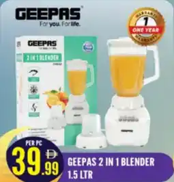 Dream Land Center Geepas 2 in 1 blender offer