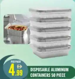 Dream Land Center Disposable aluminum containers offer