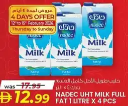KM Trading Nadec UHT milk full fat offer