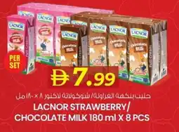 KM Trading Lacnor strawberry chocolate milk offer