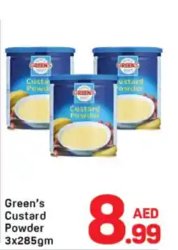 Day To Day Green's custard powder offer