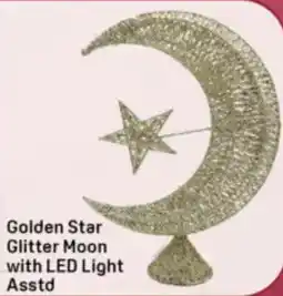 Day To Day Golden Star Glitter Moon with LED Light offer