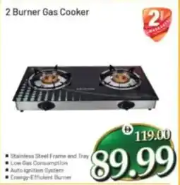 Al Madina 2 Burner Gas Cooker offer