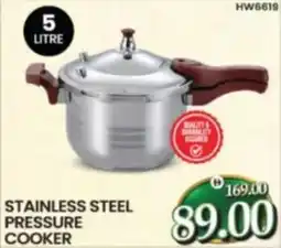 Al Madina Stainless steel pressure cooker HW6619 offer