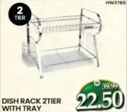 Al Madina Dish rack 2tier with tray HW3785 offer