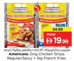 Nesto Americana Zing Chicken Strips Regular/Spicy + French Fries offer