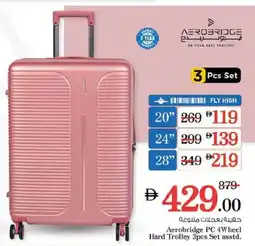 Nesto Aerobridge PC 4Wheel Hard Trolley offer