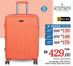Nesto Aerobridge ABS 4Wheel Hard Trolley offer