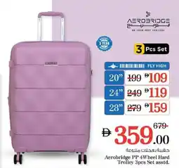 Nesto Aerobridge PP 4Wheel Hard Trolley offer